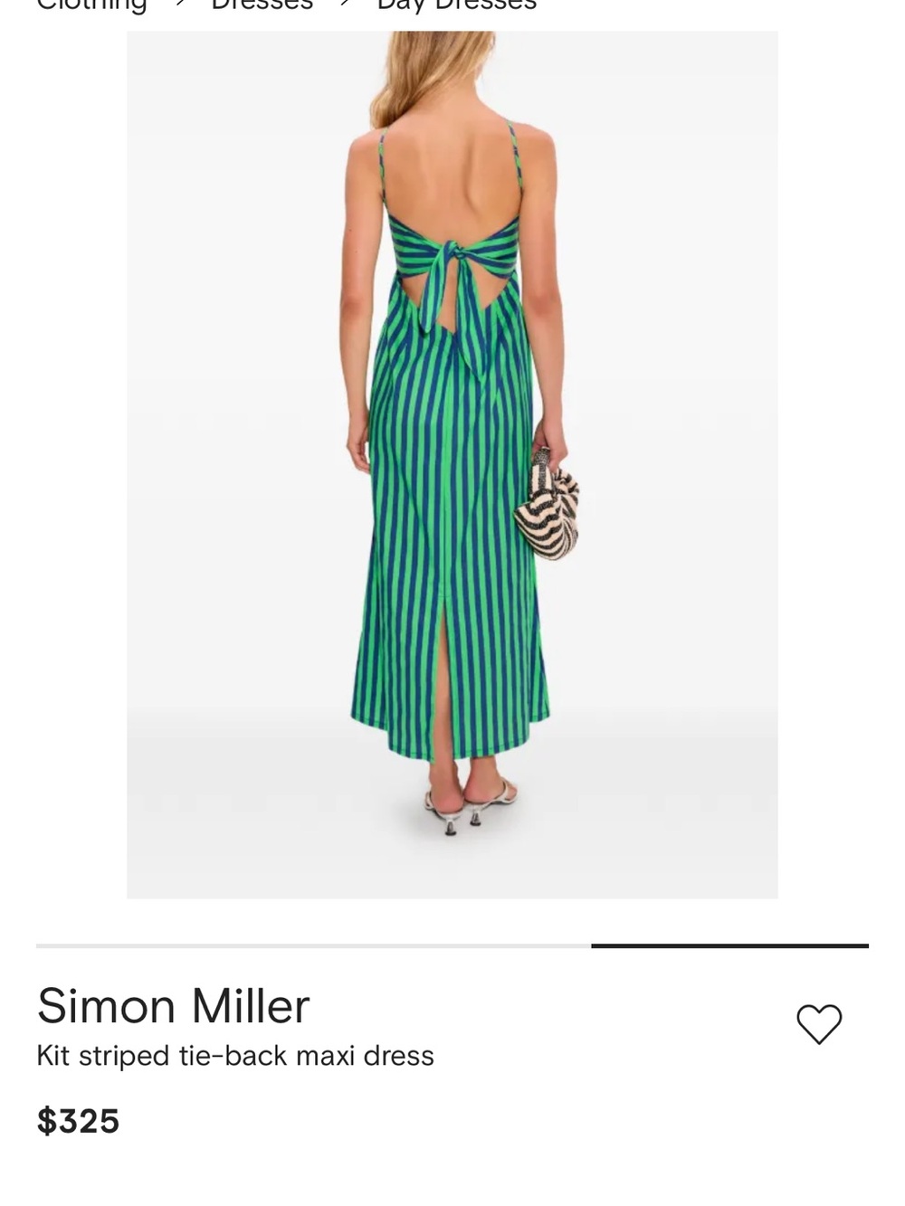 Simon Miller Kit Poplin Stripe Dress